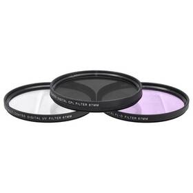 Iz67flk Izonix 67mm Uv / Cpl/ Fl-d Pro Series Hd 3pc Digital Filter Set