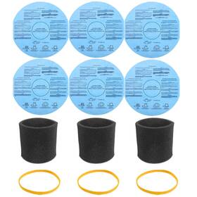 Hxr-lblm-663 Jamher 6 Pack 90107 Dry Paper Disc Filters 3 Retaining Bands 3pack 90... Fast Ship