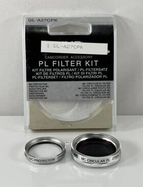 Jvc 975769317866 Pl Filter Kit 27mm Camcorder Gl-a27cpk Lens Protector And Polarizing