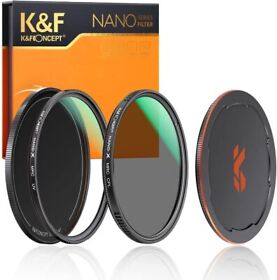 Sku.1666 K&f Concept 82mm Nano-x Circular Polarizers Filter And Mc Uv Protection Kit