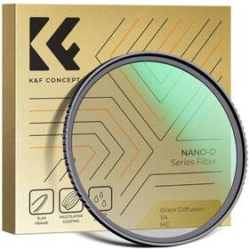 Au-kf01.2151 K&f Concept 82mm Black Diffusion 1/4 Filter Waterproof Mist Cinematic Effect With
