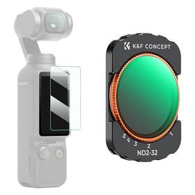 Au-kf01.2544 K&f Concept Variable Nd Filter For Dji Osmo Pocket 3 Creator Combo Nd2-32 Neutral Densit