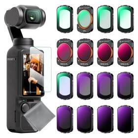 Casku.2277 K&f Concept Nd Nd/pl Effect Filter For Dji Osmo Pocket 3 16pack Black Diff