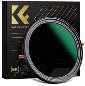 Kf01.1087 K&f Concept 77mm Nd2-nd32&cpl 2 In 1 Filter Variable Fader Multi Function
