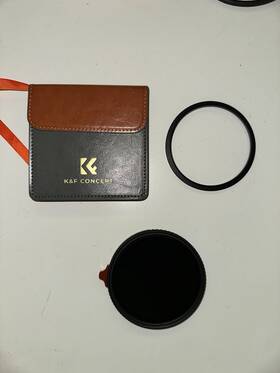 Kf01.1466 K&f Concept 82mm Putter Nano-x Variable Nd Filter 1-9 Stops With 77mm Adapter