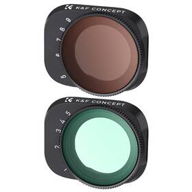 Kf01.2053 K&f Concept Mini 3/ 3 Pro Variable Nd Lens Filters Kit Nd2-32 Nd32-512 2 Pcs Varia