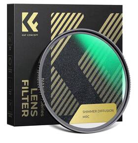 Kf01.2162 K&f Concept 49mm Shimmer Diffusion Filter 1 Effect Glimmer Multi-coat Nano-x