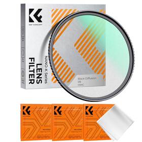Kf01.2190v1 K&f Concept 52mm Black Diffusion 1/8 Filter Mist Dreamy Cinematic Effec For
