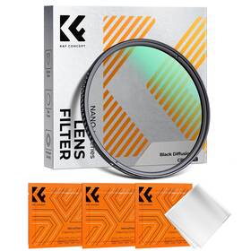 Kf01.2763 K&f Concept 67mm Black Diffusion 1/4 And Circular Polarizing In-1 Filter Pro Mist Cinematic