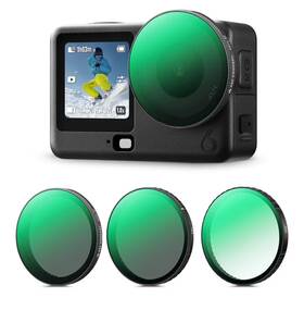 Kf0104.0701.0010 K&f Concept Snap-on Filter Kit For Dji Osmo Action 6 3-pack Cpl Uv Nd4-32