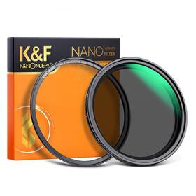 Kfc011850 K&f Concept 62mm Nano-x Nd2-32 1-5 Stop Magnetic Variable Neutral Density Lens