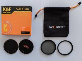 Sku.1662 K&f Concept 62mm Nano-x 2 In 1 Filter Kit Mcuv And Cpl Filters Metal Caps Bag