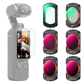 Sku.2149 K&f Concept Uv/cpl/nd Filter Set Compatible With Dji Osmo Pocket 3 6 Pack Magnetic Uv Cp