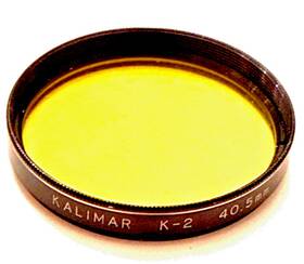 Kalimar K-1252 40.5mm Coated Optical Glass Yellow Filter For Minolta Cle Camera Lens