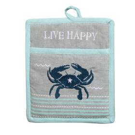R4902 Kay Dee Designs Live Salty Crab Pocket Oven Mitt 8 X 9 Various