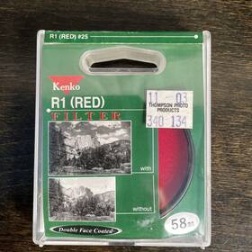 Kenko 033155103548 R1 Red Lens Filter 58mm Camera Color Enhancement Photography New