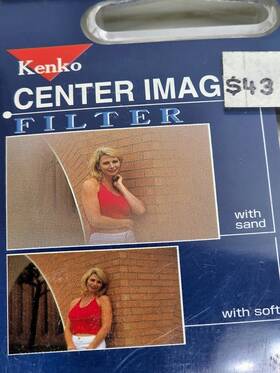 0756 Kenko 55mm Center Image Fog Sand Glass Lens Filter For 55 Mm Japan E55 Soft E-55