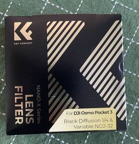 Nd2-32 Kf01.2616 K&f Concept 2in1 Black Diff 1/4 &nd2-32 Variable Nd Filter For Dji Osmo Pocket 3 Nd2-32 Kf01.2616 K&f Concept 2in1 Black Diff 1/4 &nd2-32 Variable Nd Filter For Dji Osmo Pocket 3