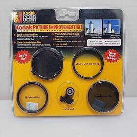 Kodak 049383198850 Gear Picture Improvement Kit New Vinatge 49mm-52mm Uv Polarizer Lens Canon