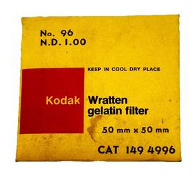 149-4996 Kodak Wratten Gelatin Filter 96 N.d 1.00 150mm X Neutral Density