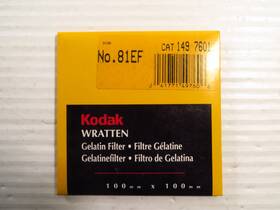 1497601 Kodak Wratten Gelatin Filter 100mm X 81ef Cat New Sealed 1497601 Kodak Wratten Gelatin Filter 100mm X 81ef Cat New Sealed