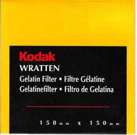 170-7165 Kodak Wratten 150mm X No. 16 Yellow Orange Contrast Filter