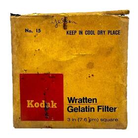 Kp-28669h Kodak 28669h Vintage Wratten Gelatin Filter 15 Yellow 3 Inch X Square Read
