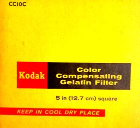 47726b Kodak 5 Inch 12.7cm Cc10c Color Compensating Cyan Gelatin Filter