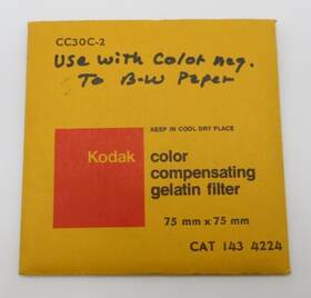 Cc30c-2 Kodak Color Compensating Gelatin Filter 75mm X Square Cat 143 4224