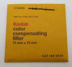 Cc40g Kodak Color Compensating Filter 75mm X Square Cat 149 6629