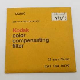 Cc50c Kodak Color Compensating Filter 75mm X Square Cat 149 6579