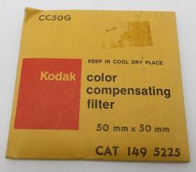 Cc50g Kodak Color Compensating Filter 50 Mm X Cat 149 5225