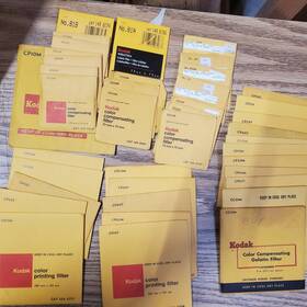 Cp20c Kodak Color Printing Filter Lot Most Sealed Huge Gel Filters Wratten Retro