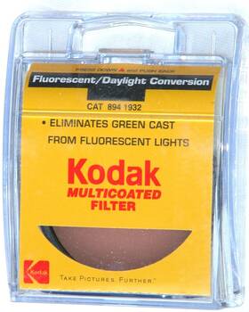K55fl-d Kodak 55mm Japan Fluorescent / Daylight Conversion Multi-coated Mc Lens Filter 55 Mm