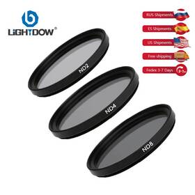A-xh00019 Lightdow 3-in-1 Nd Filter Kit Nd2 Nd4 Nd8 - Sizes 49mm To 82mm Available A-xh00019 Lightdow 3-in-1 Nd Filter Kit Nd2 Nd4 Nd8 - Sizes 49mm To 82mm Available