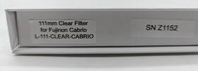 L-111-clear-cabrio Lindsey Optics New Clear Filter For Fujinon Cabrio 111mm - No Effect On Image