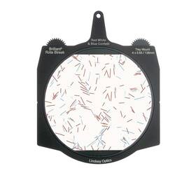 L-4565-rstreak-rwb-confetti Lindsey Optics 4 X 5.65 Inch Rota-streak Filter Red White And Blue Confetti With Tray