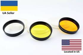 O-2.8x Lomz Vtg 3pcs Photo Light Filters Uf-1x J-2x M52 For Helios 44m