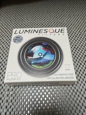 Luminesque 847628559776 77mm Circular Polarizer And Uv Protector Pro Filter Kit - Open Box