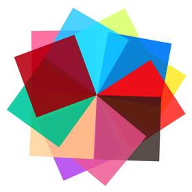 Gel-ltf-9p-gde Lystaii 12pcs Gel Light Filter Color Correction Colored Overlays Transparent Fi