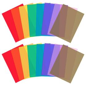 Gel-ltf-9p-gde65 Lystaii Gel Light Filter 16pcs Multicolor 11.8 X 8.3 Color Correction Overlays