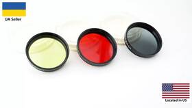 Jz-1.4x Lzos 3pcs Photo Filters K-8x H-4x Screw M49 For Lens Helios 44-2