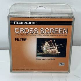 Marumi 957638203425 Photo/digital And Video Filter 72mm Cross Screen Cs Made In Japan