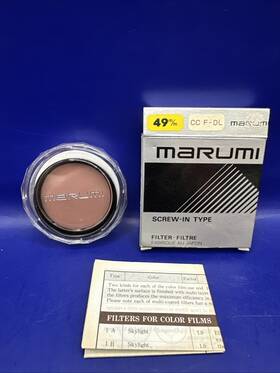 M49ccfdl Marumi Nos 49 Mm Cc F-dl Fluorescent Japan Made Screw-in Type Lens Filter Brown