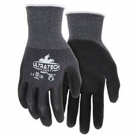 96091xs Mcr Safety Coated Gloves Nitrile Smooth Palm 3 Abrasion Level Xs