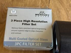 Fk-52 Merkury Optics 871436000311 Mercury 3 Piece High Resolution 52mm Filter Set New Open Box