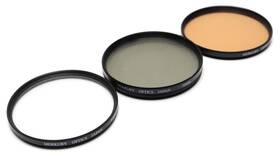 Rp026602 Merkury Lot Of 3 72mm Lens Filters - Uv Fluorescent Circular Polarizer