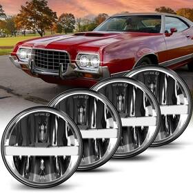 M004-zh-4pc-mgl Mgllight 5 3/4 Inch Round Led Headlights 4pcs Projector 5.75 H5001 H5