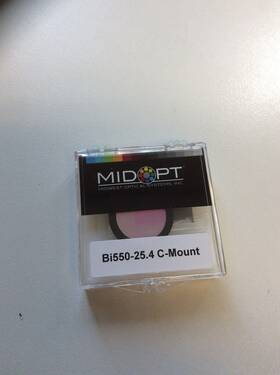 Bi550-25.4 Midwest Optical Midopt Bi550 C-mount Green Interference Bandpass Filter