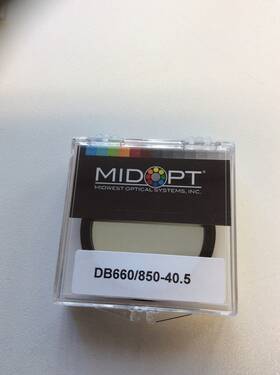 850-40.5 Midwest Optical Midopt Db660/850 Db660/850-40.5 Dual Bandpass Red 850 Nir